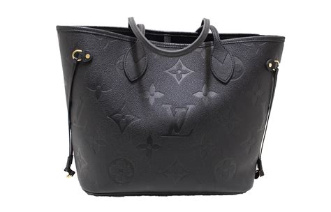 lv black leather tote bag|authentic black louis vuitton handbags.